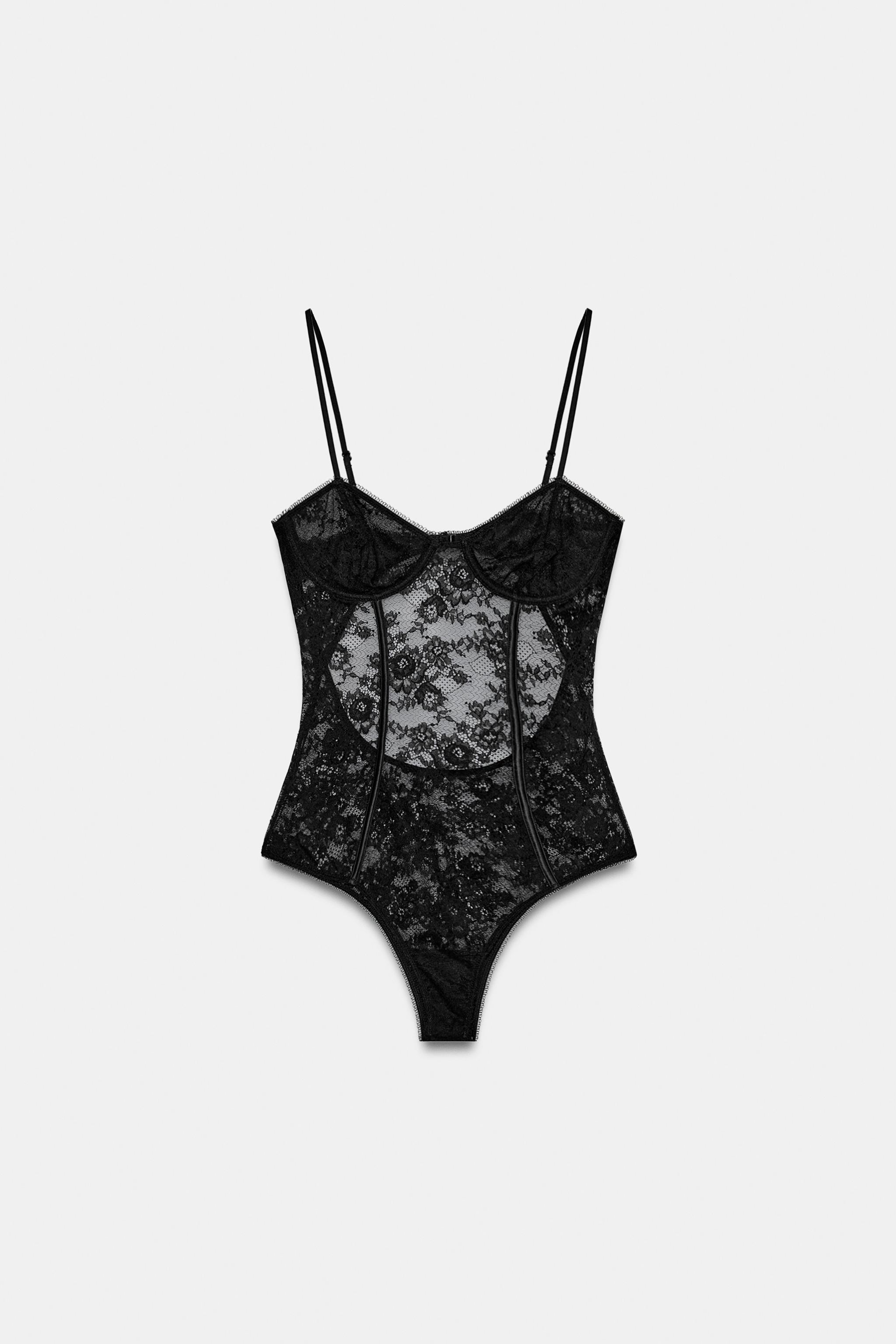 LACE OPEN-BACK BODYSUIT